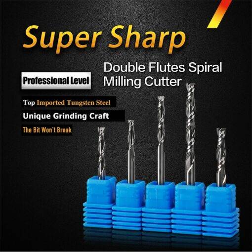 Double-Cutting-Edges-Spiral-Router-Tool-Bit-Milling-Cutter-Imported-Material