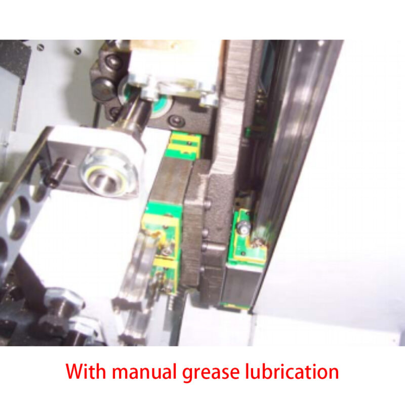 Grease lubrication guide rails of edge banding machines